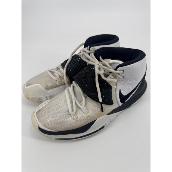 Nike Kyrie 6 Team CK5869-101 Men\'s Sneakers 9.5 White Black Basketball Shoes